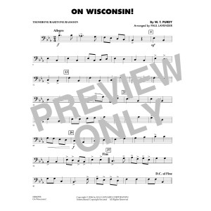 On Wisconsin! - Trombone/Baritone B.C./Bassoon